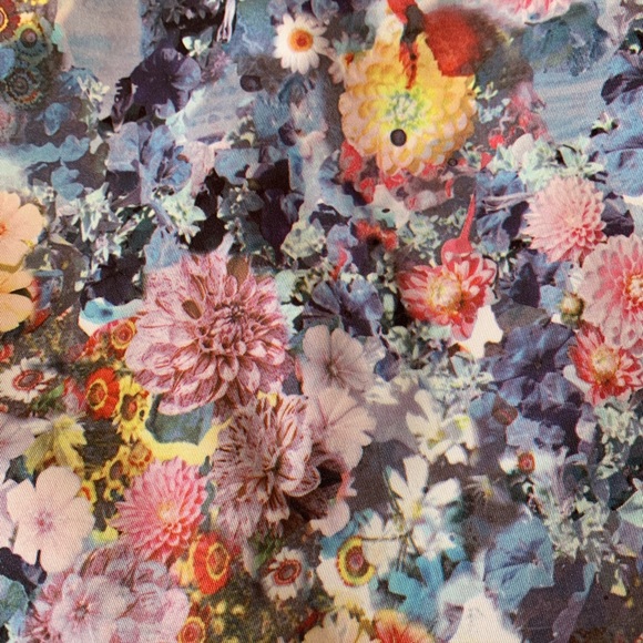 FIRM💙💚Watercolor floral pencil skirt MUST BUNDLE - Picture 1 of 8